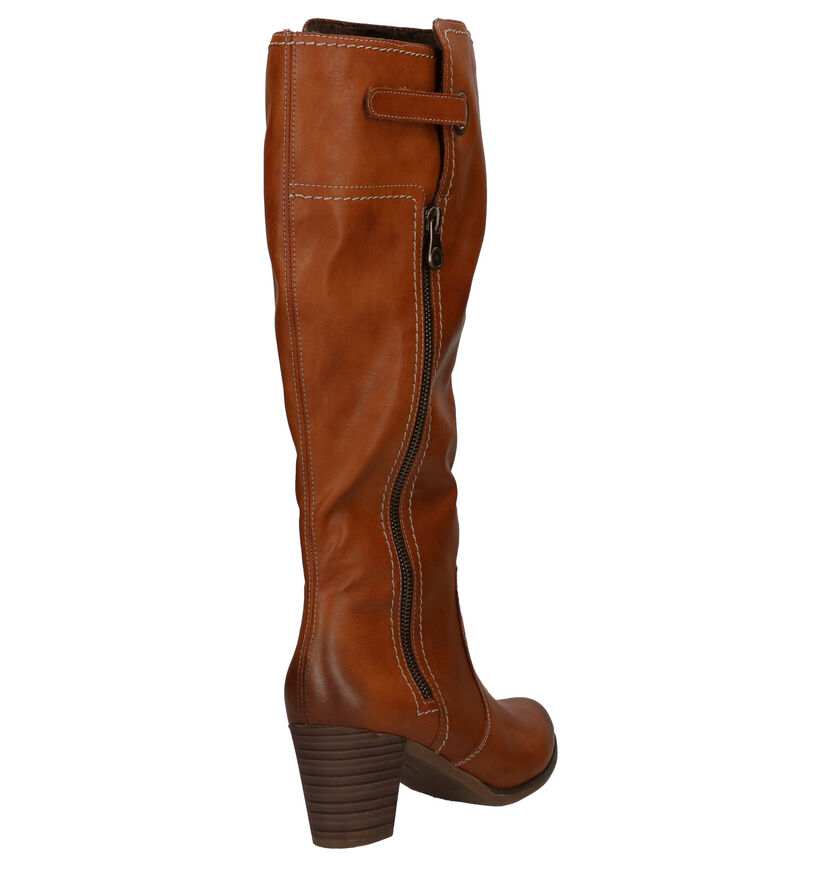 Rieker Bottes hautes en Cognac en simili cuir (282708)