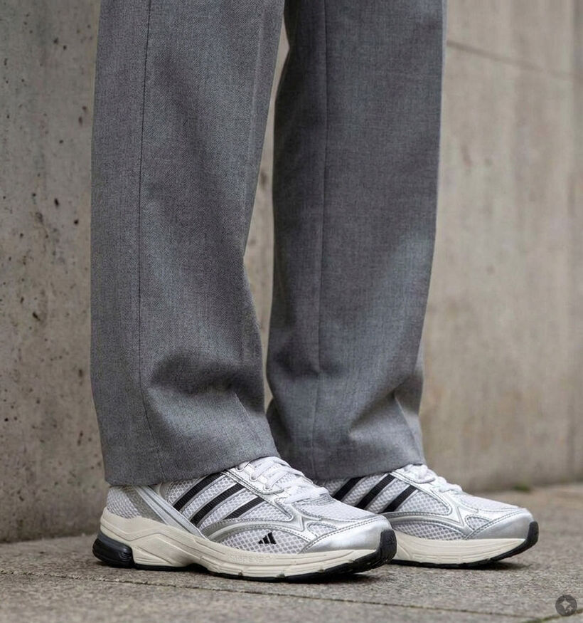 adidas Spiritain 2000 Witte/Zilveren Sneakers voor dames (380360)