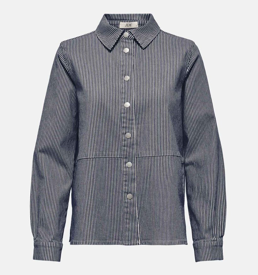 JDY Nikita Shacket Veste en Bleu fonc&eacute; pour femmes (370043)