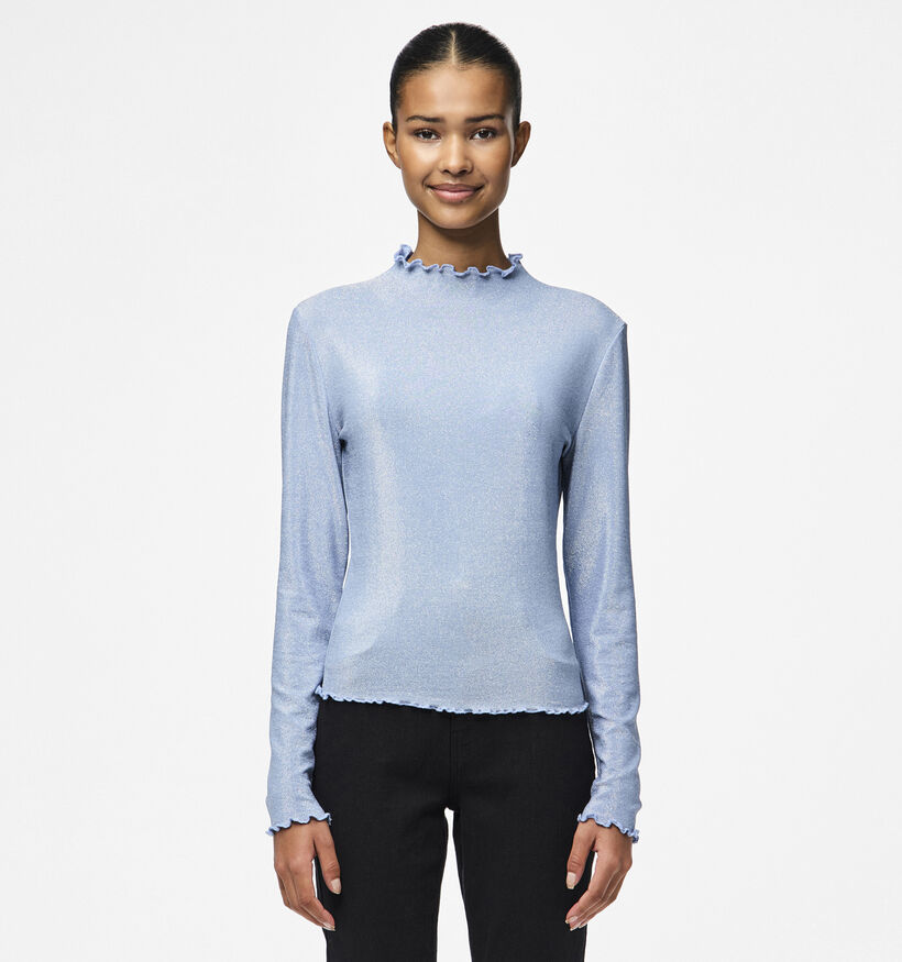 Pieces Sandra Blauwe Longsleeve voor dames (348364)