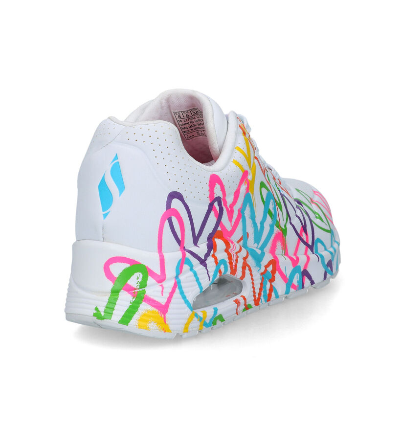 Skechers Uno Highlight Love Baskets en Blanc pour femmes (334204)