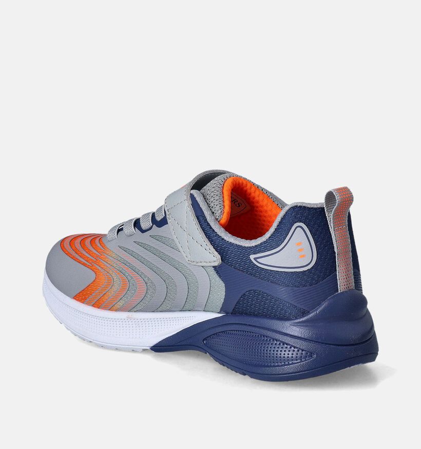 Skechers Microspec Max Advance Grijze Sneakers voor jongens, meisjes (352311)