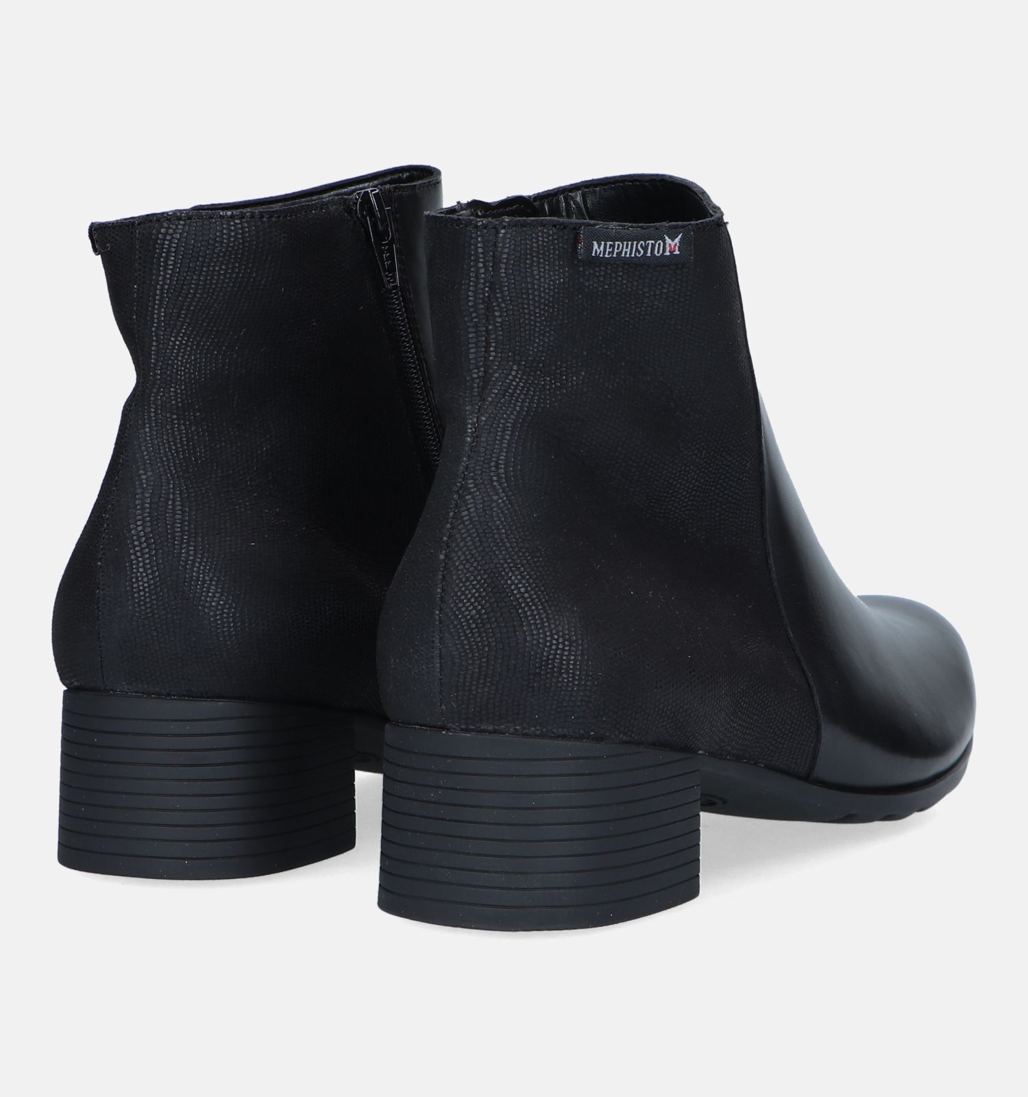 Mephisto Genna Zwarte Korte enkellaarzen Dames Enkellaarsjes Online op TORFS.BE