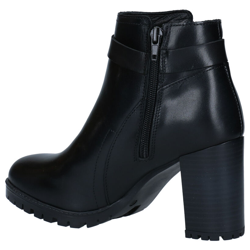 Scapa Bottines à talons en Noir en cuir (281260)