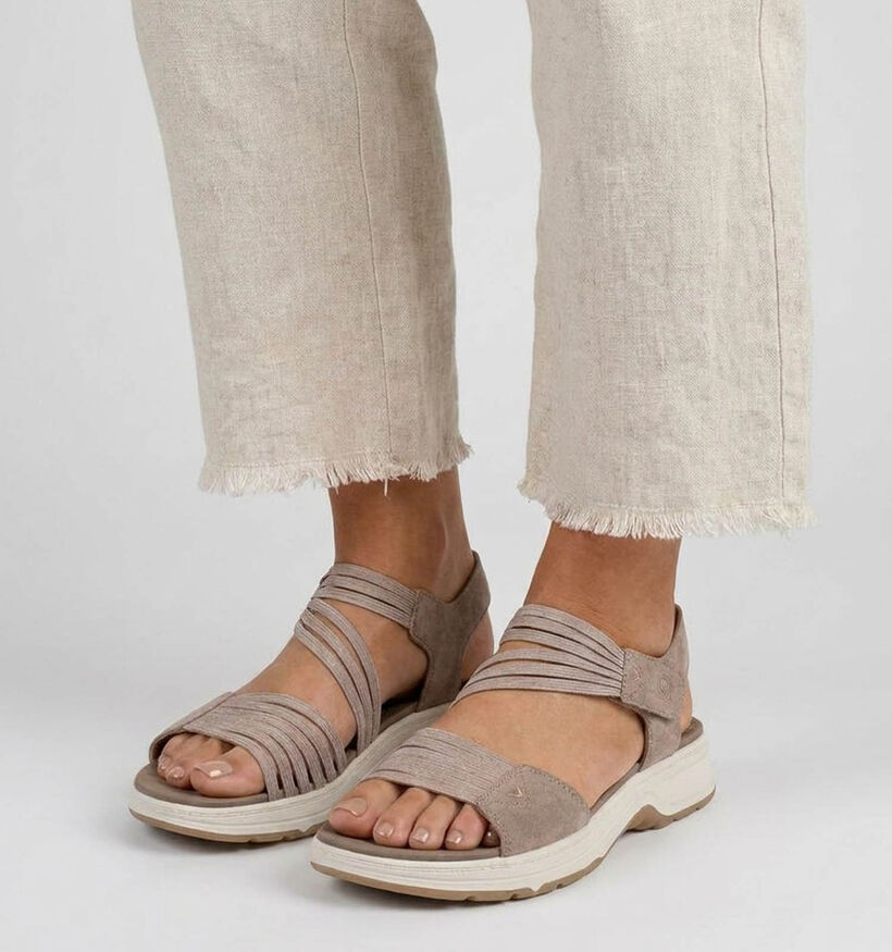 Jana Taupe Sandalen voor dames (371800)