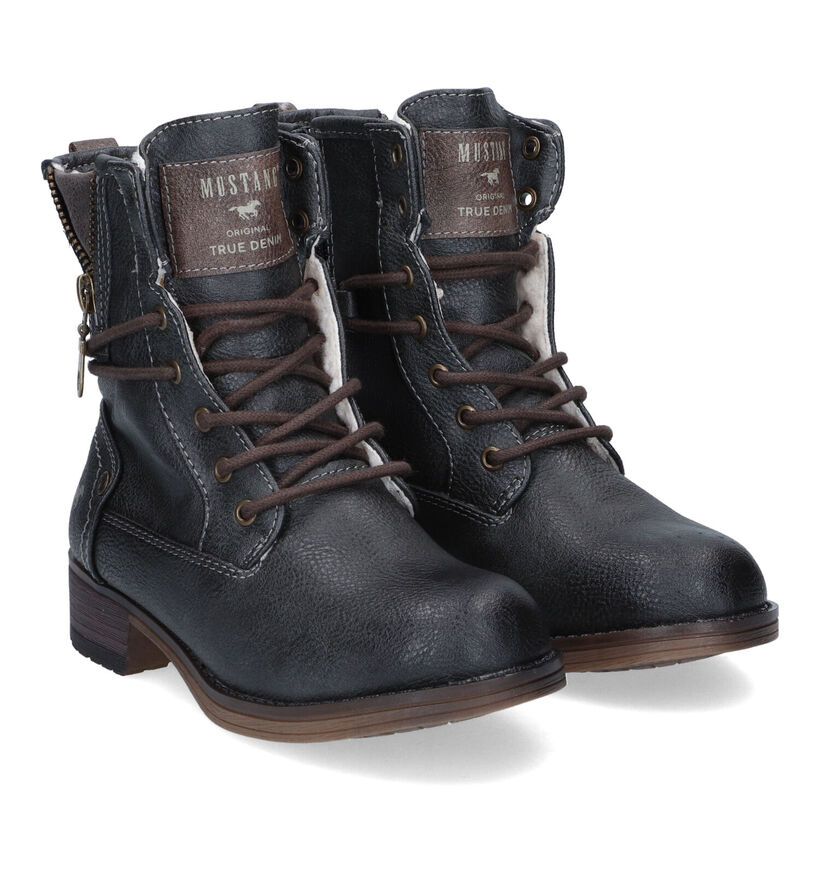 Mustang Bottines robustes en Gris pour filles (331714)