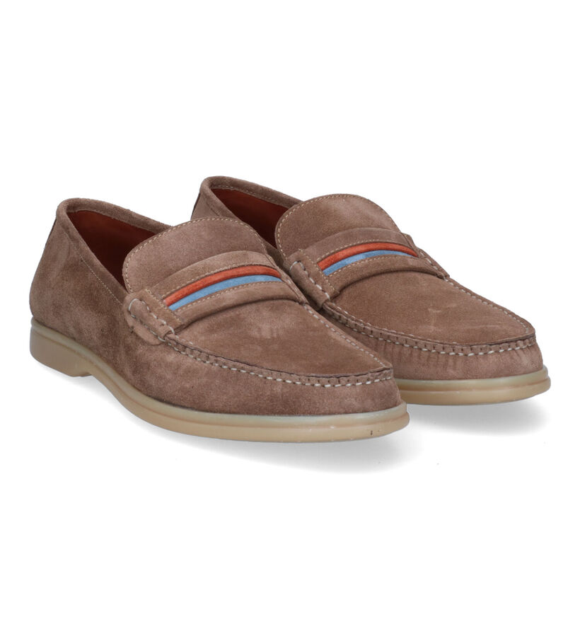 Ambiorix Iacus-1 Taupe Mocassins in daim (309578)