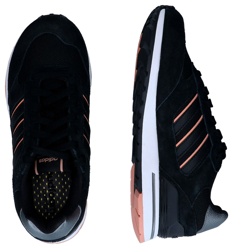 adidas Run 80s Zwarte Sneakers voor dames (293422) - geschikt voor steunzolen