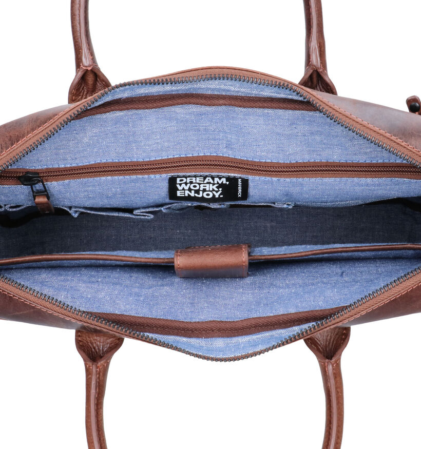 Maverick Bruine Laptoptas voor heren (358819)