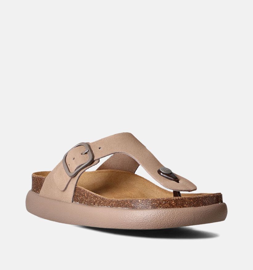 Scholl Anais Chunky Teenslippers Beige voor dames (357562)