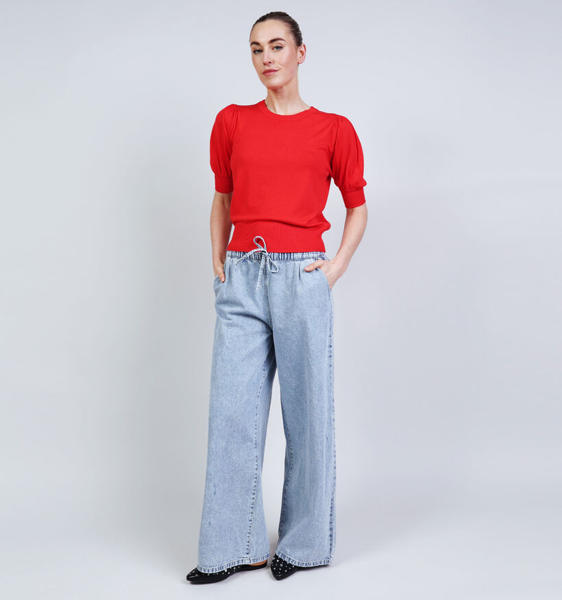 Minus Liva Knit Pull en Rouge pour femmes (371812)