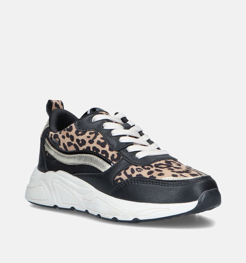 Posh by Poelman Baskets casual en Noir pour femmes (354047) - pour semelles orthopédiques