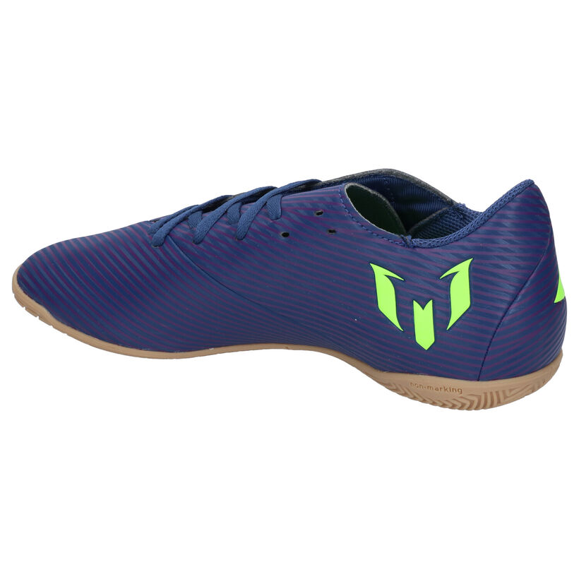 adidas Nemiziz Messi Chaussures de Foot en Bleu en simili cuir (265405)