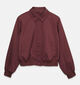 Vero Moda Curve Taylor Manteau court en Bordeaux pour femmes (382262)