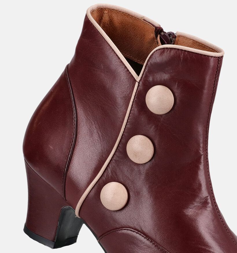 Miz Mooz Ferry Bordeaux Enkellaarzen met Hak voor dames (381359)
