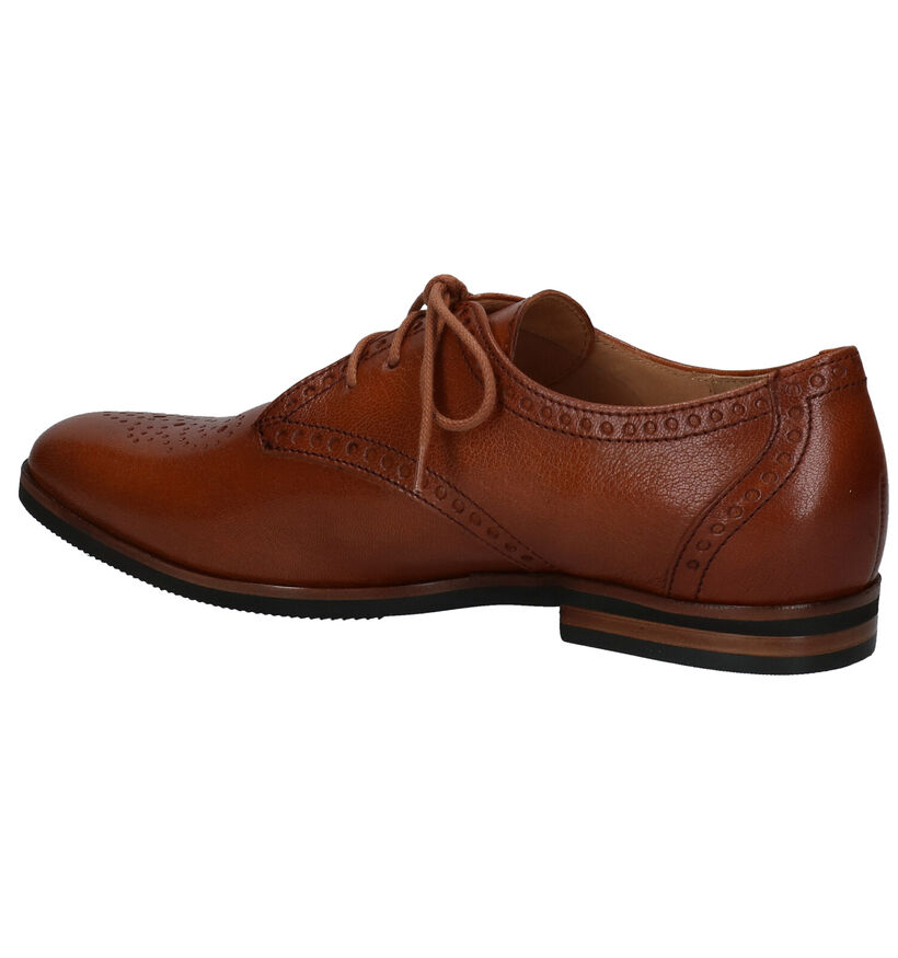 Gabor Best Fitting Cognac Veterschoenen in leer (282362)