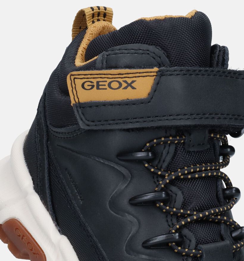 Geox Flexyper Bottines en Noir pour garçons (330095) - pour semelles orthopédiques