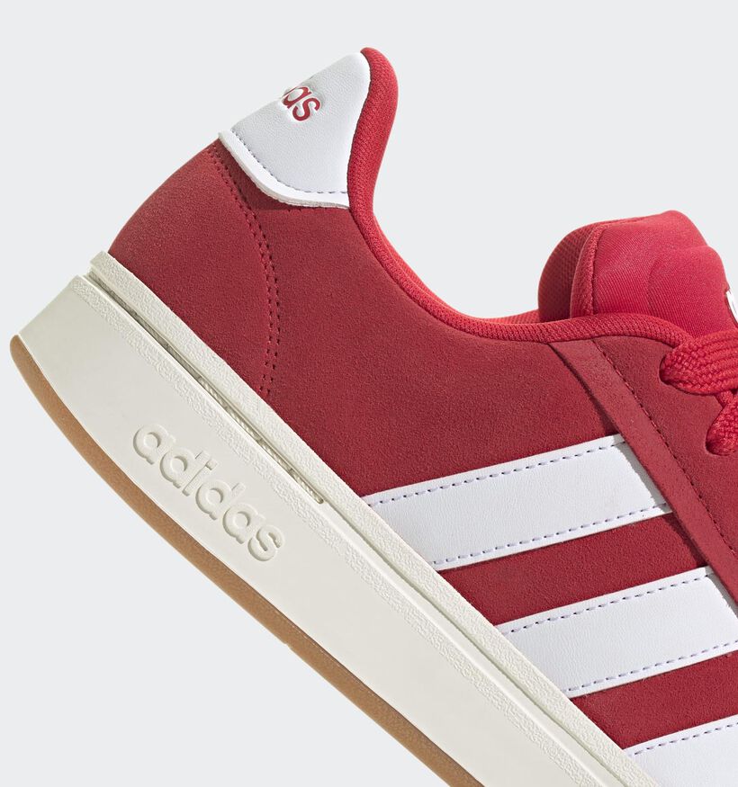 adidas Grand Court Baskets en Rouge pour hommes (357297) - pour semelles orthopédiques