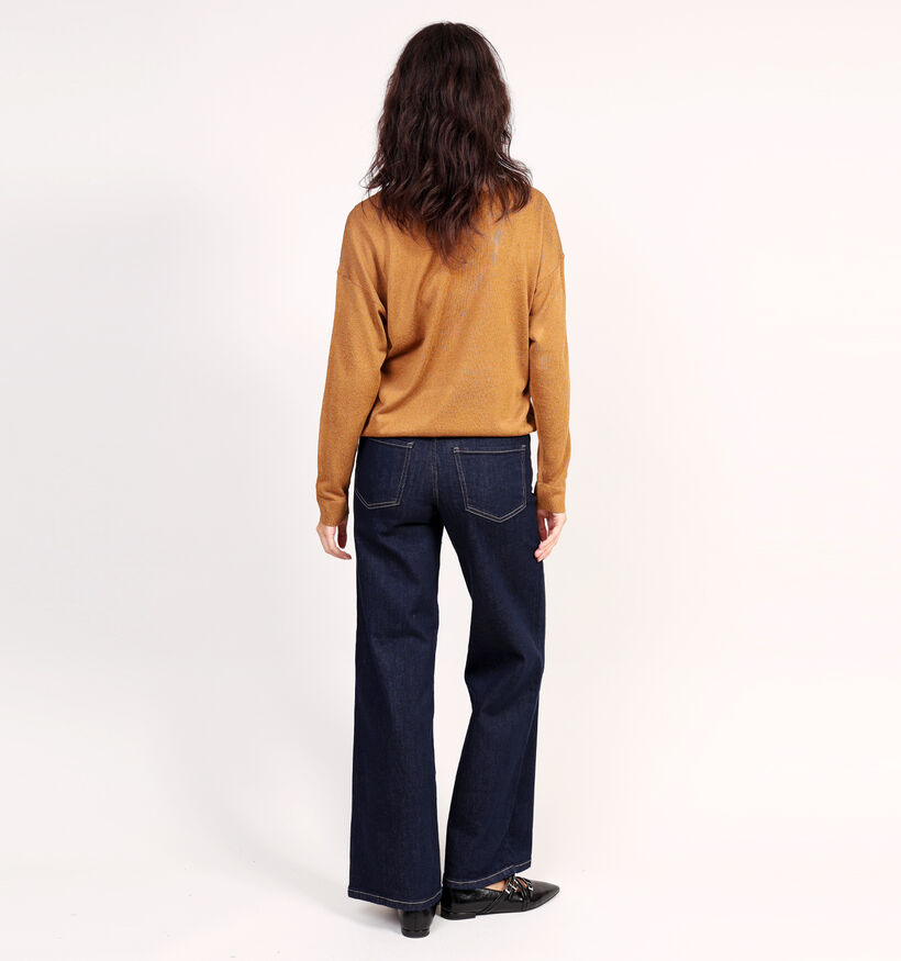 Vila Vinovy V-Neck Knit Pull en Marron pour femmes (361327)