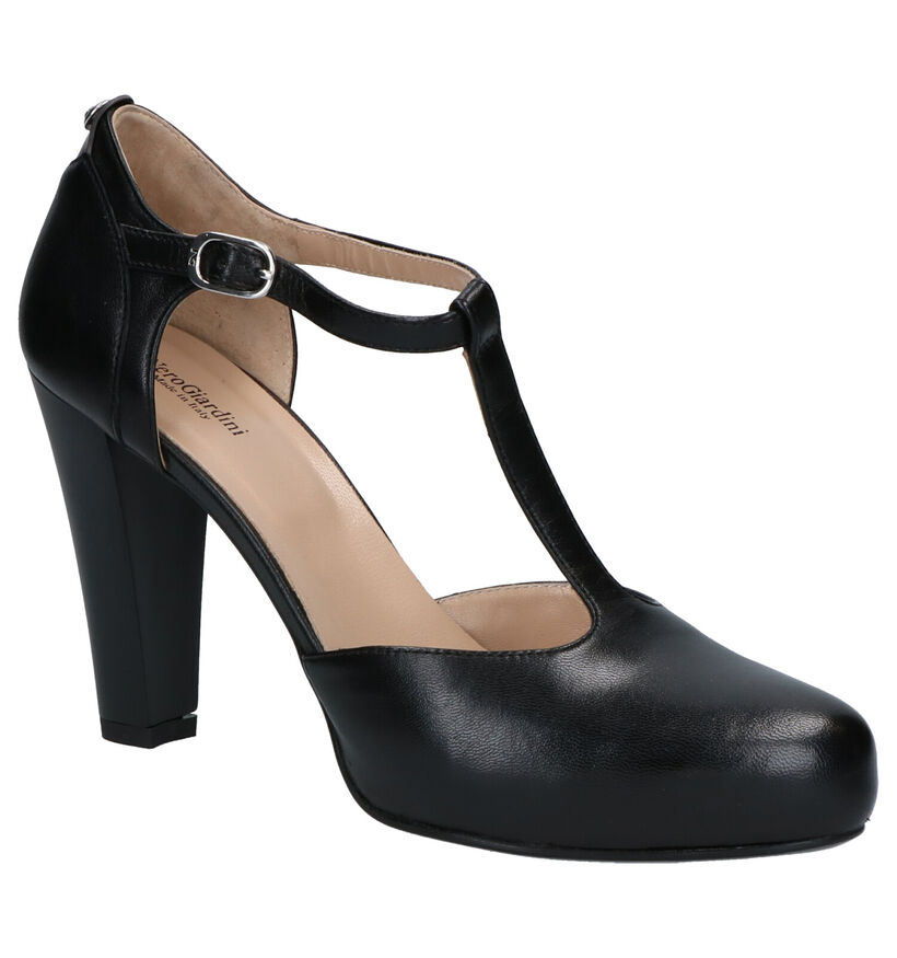 NeroGiardini Zwarte Pumps in leer (262501)