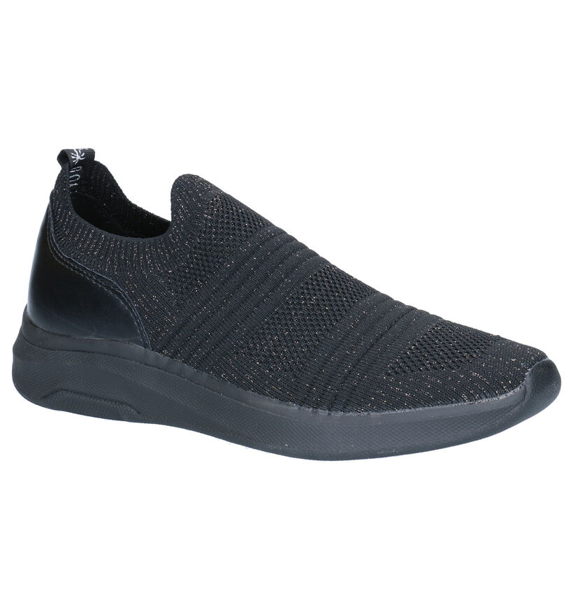 Dazzle Blauwe Slip-on sneakers in stof (274255)