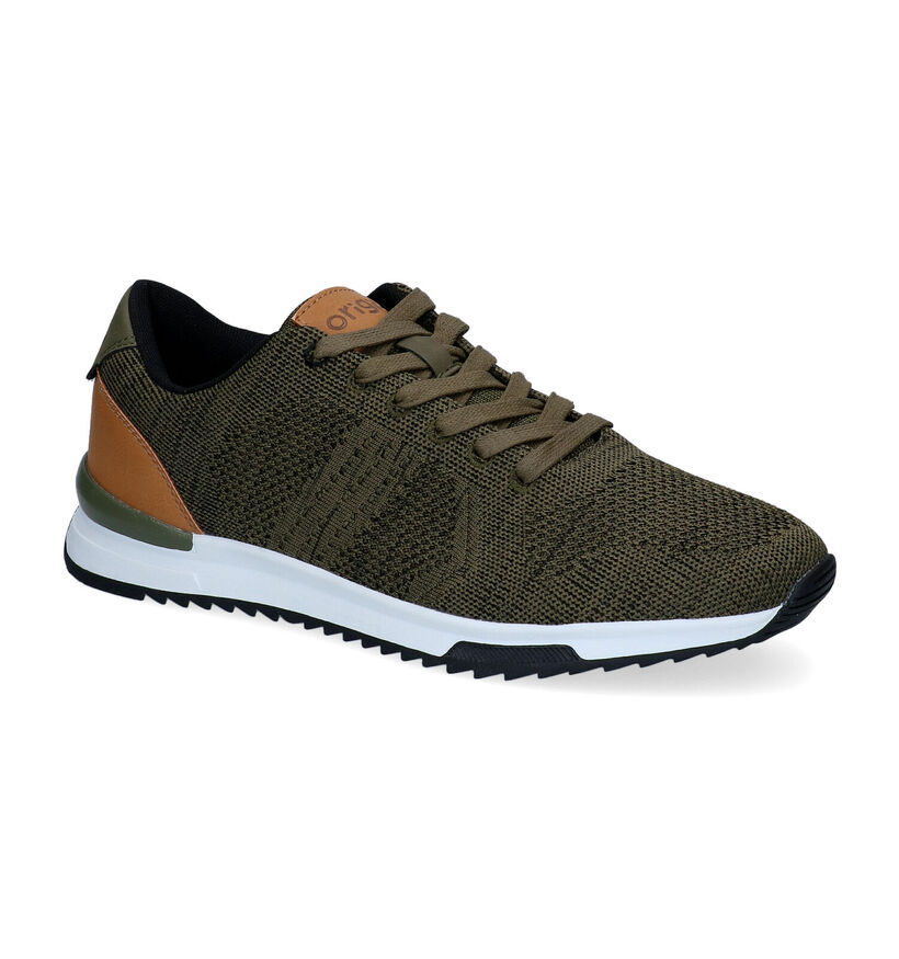Origin Baskets basses en Vert kaki pour hommes (298349)
