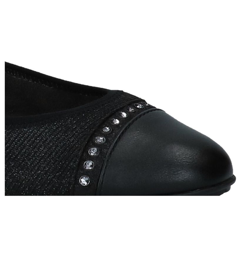 Tamaris Ballerines en Noir en textile (226784)