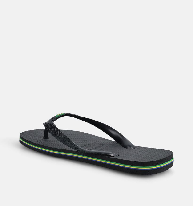 Havaianas Brasil Zwarte Teenslippers voor heren (372999)