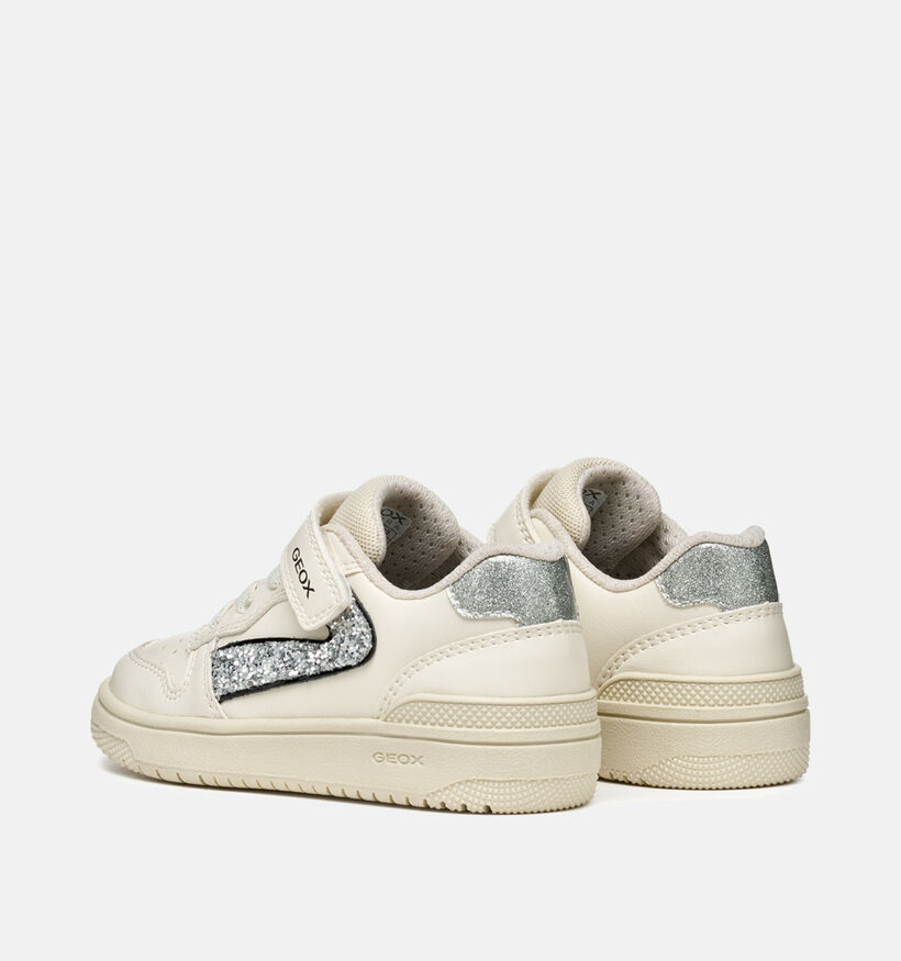 Geox Washiba Ecru Sneakers voor meisjes (356421) - geschikt voor steunzolen