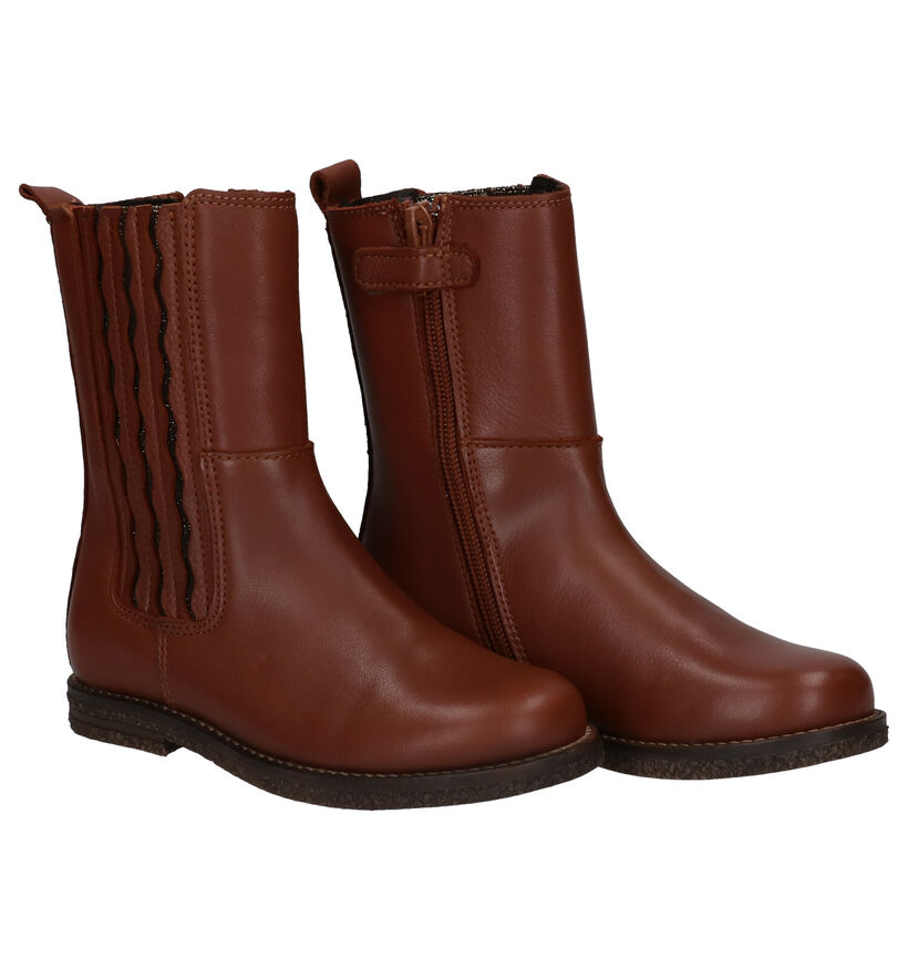 Little David Jara Bottes basses en Cognac pour filles (298818) - pour semelles orthopédiques