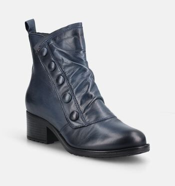 Miz Mooz High Bottines Bleu/Bordeaux