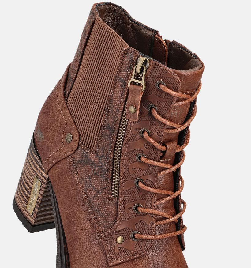 Mustang Bottines à talons en Marron pour femmes (363713)