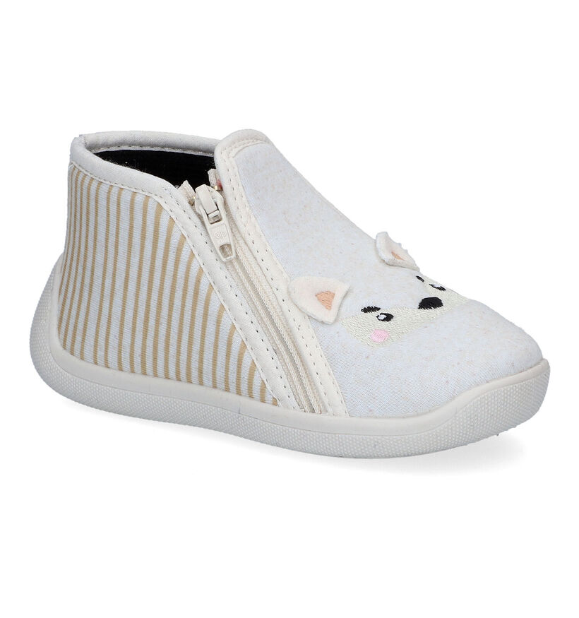 Milo & Mila Pantoufles fermées en Beige clair pour filles (310907)