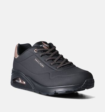 Skechers Uno Low Sneakers Zwart/Bruin/Paars/Groen