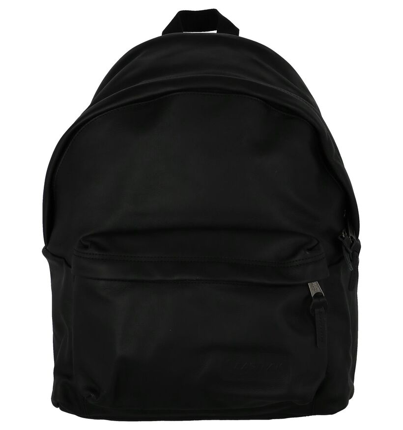 Zwart Lederen Rugzak Eastpak Padded Pak'r in leer (238157)