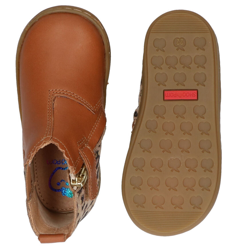 Shoo Pom Bouba Cognac Hoge Schoentjes in leer (279322)