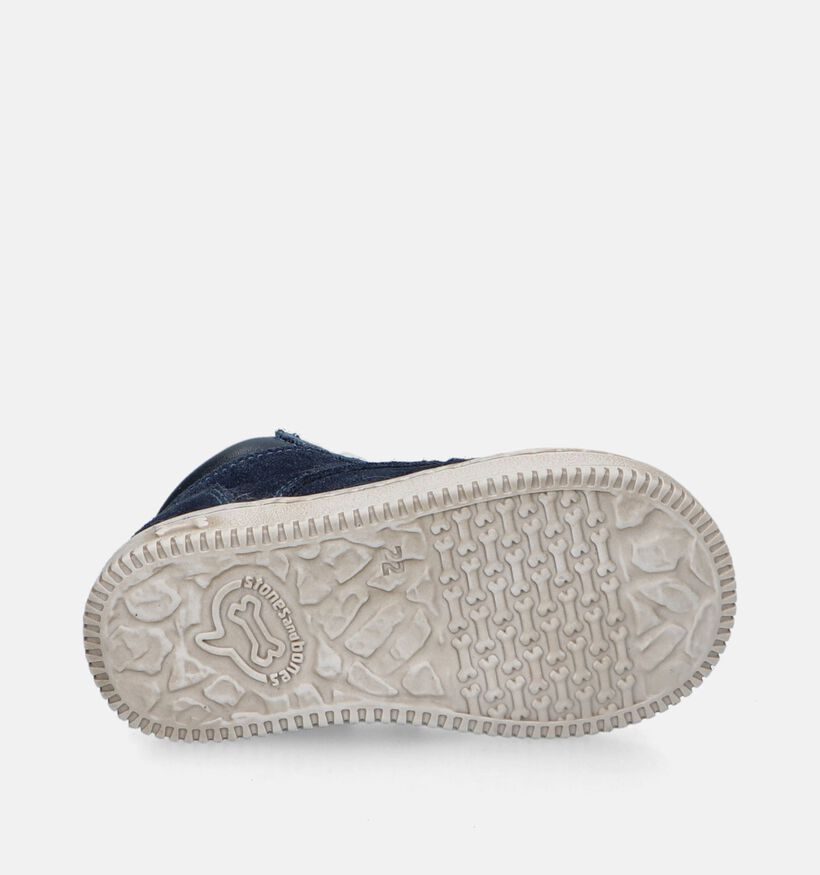 STONES and BONES Nipo Chaussures pour bébé en Bleu pour garçons (345804) - pour semelles orthopédiques