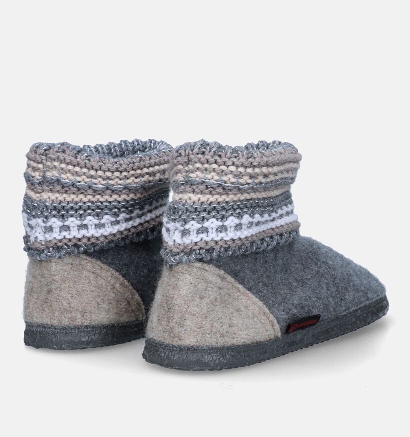 Giesswein Kiel Pantoufles hautes en Bleu pour femmes (349152)