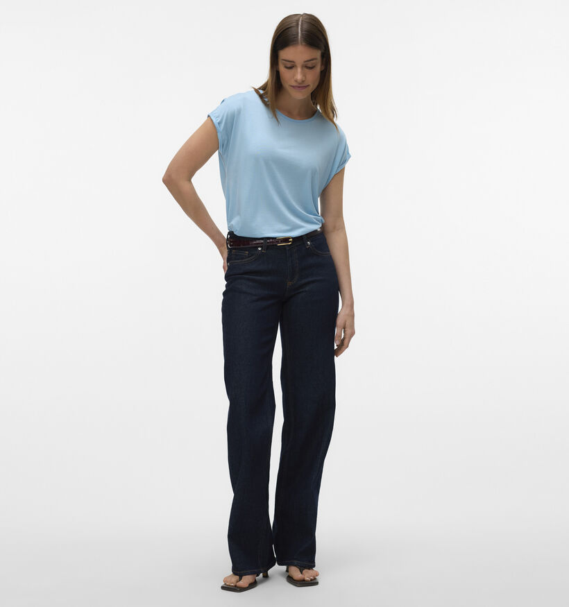 Vero Moda Ava Blauw Basic T-shirt voor dames (352195)
