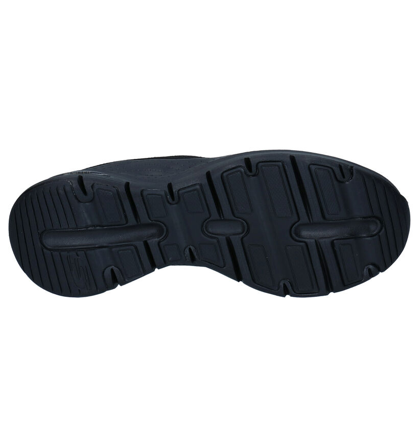 Skechers Arch Fit Zwarte Sneakers in stof (293948)
