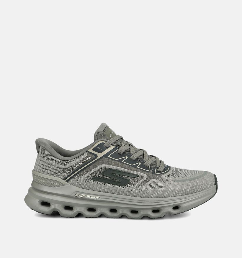 Skechers Go Run Glide-Step Kakigroene Schoenen voor heren (375647) - geschikt voor steunzolen