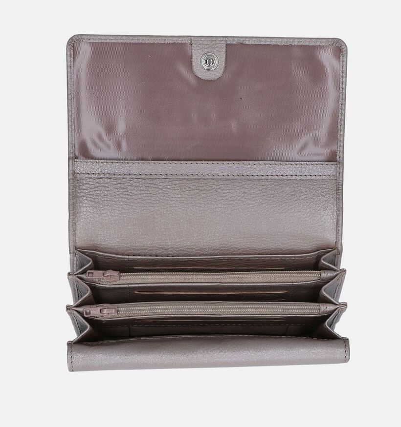 Euro-Leather Gouden Overslag portemonnee voor dames (353521)