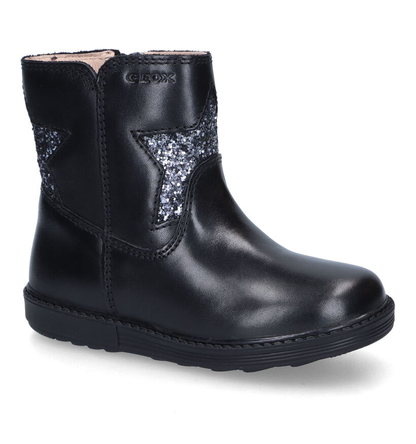 Geox Hynde Bottes en Noir en cuir (317582)