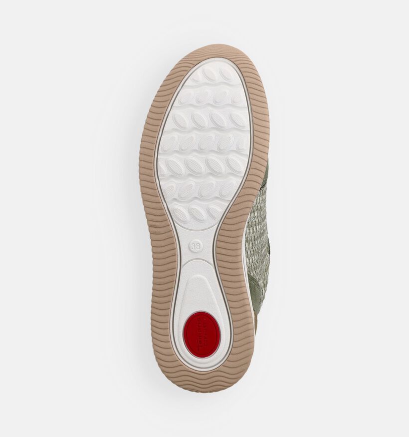 Tamaris Comfort Baskets en Vert pour femmes (367853) - pour semelles orthop&eacute;diques