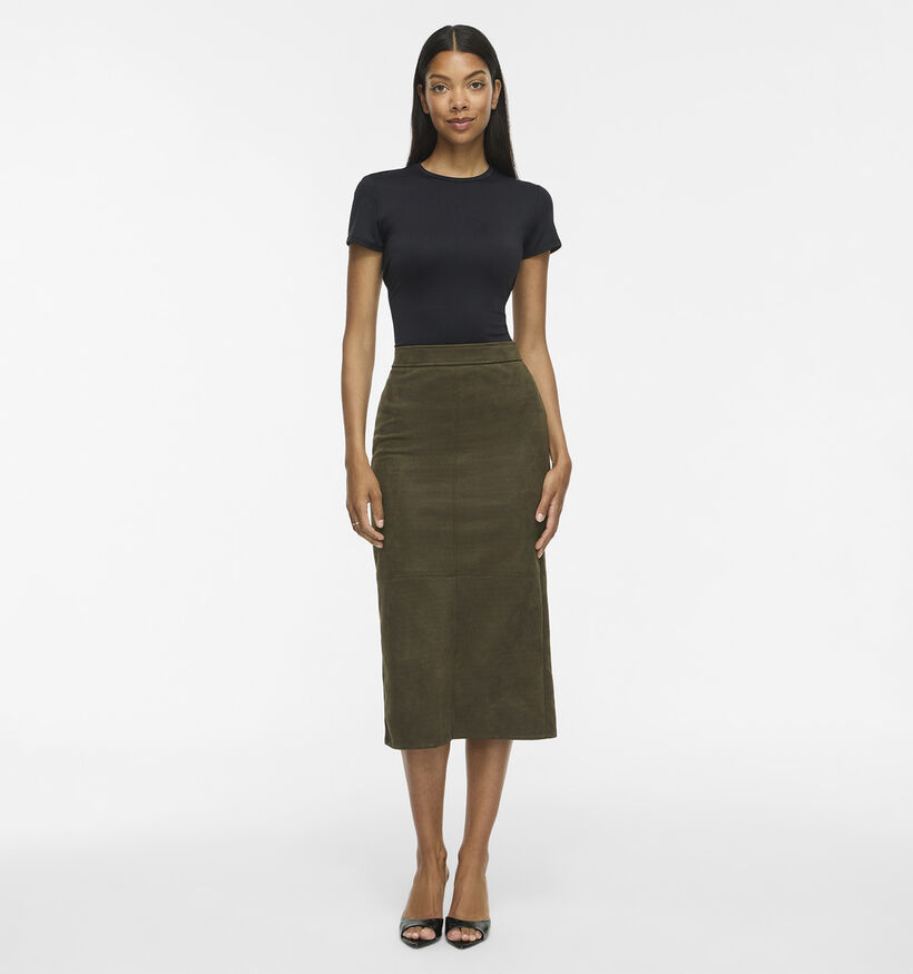 Vila Amira Donkergroene Midi-Rok voor dames (379745)