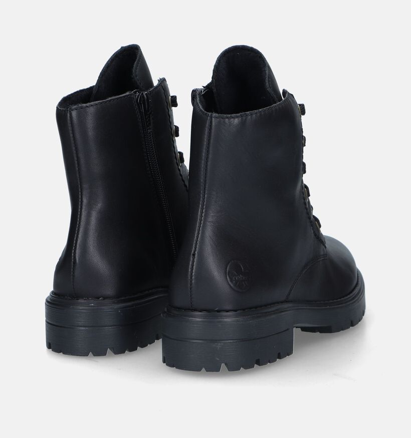Rieker Boots à lacets en Noir pour femmes (331615)