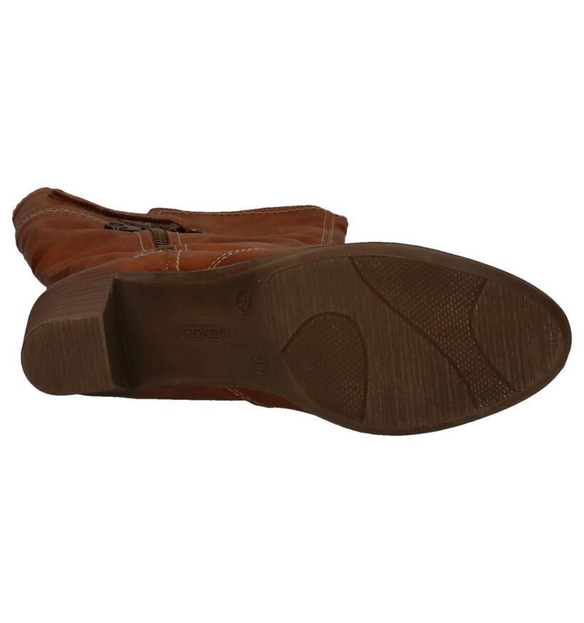 Rieker Bottes hautes en Cognac en simili cuir (282708)