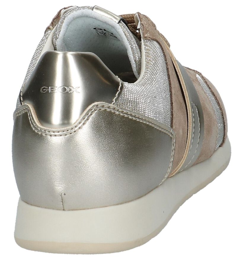 Geox Donkerbeige Sneakers met Glitters in daim (212705)