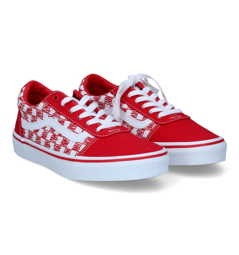 Vans Ward Baskets en Rouge en textile (312309)