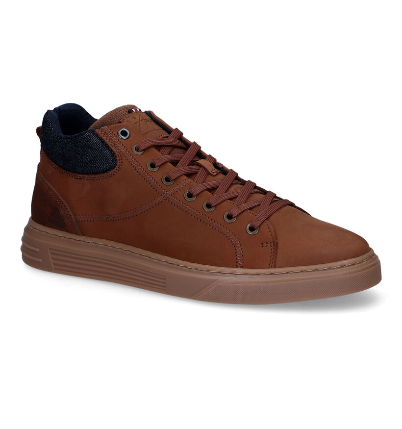 Bullboxer Chaussures hautes en Cognac pour hommes (316447)